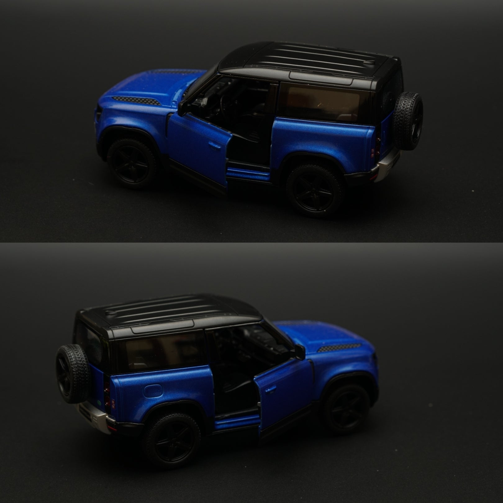 1:36 Kinsmart Land Rover Defender 90 Blue -  Kunju Vandi  