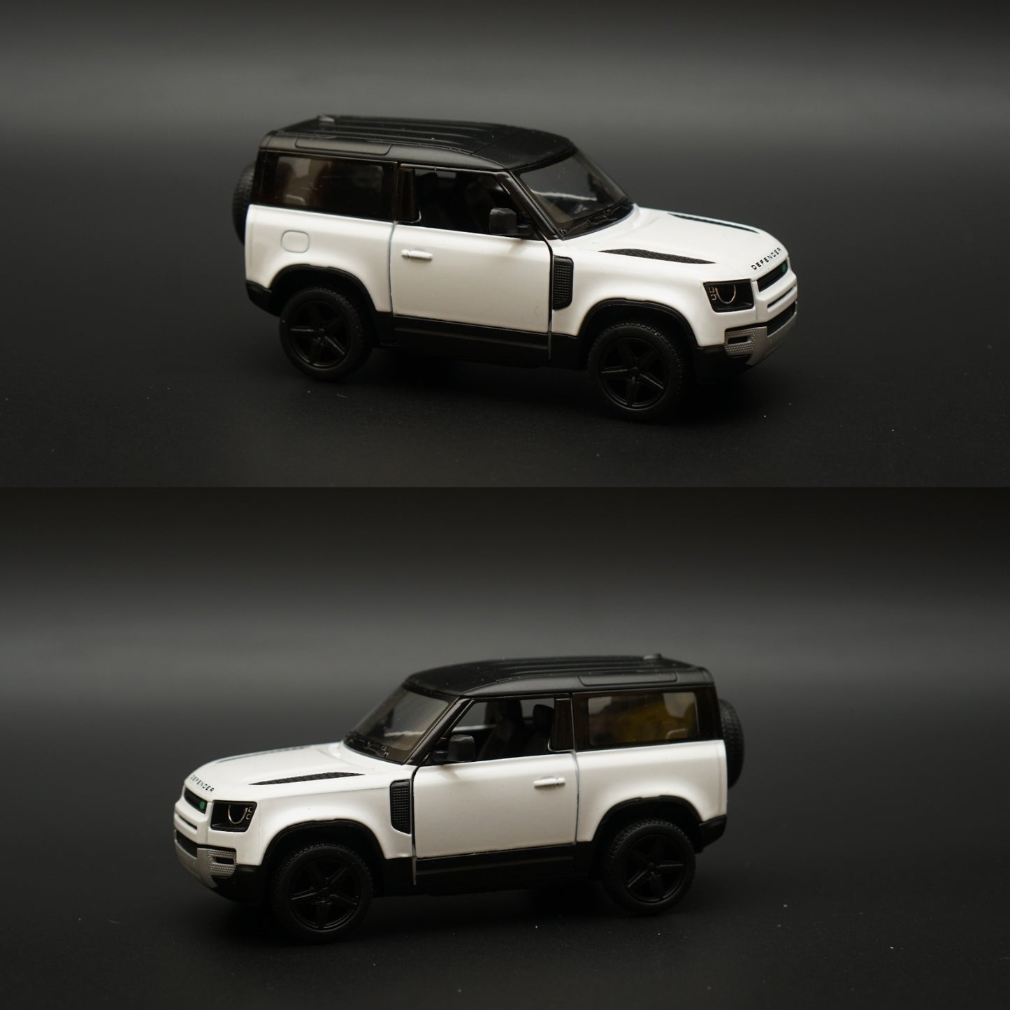 1:36 Kinsmart Land Rover Defender 90 White -  Kunju Vandi  