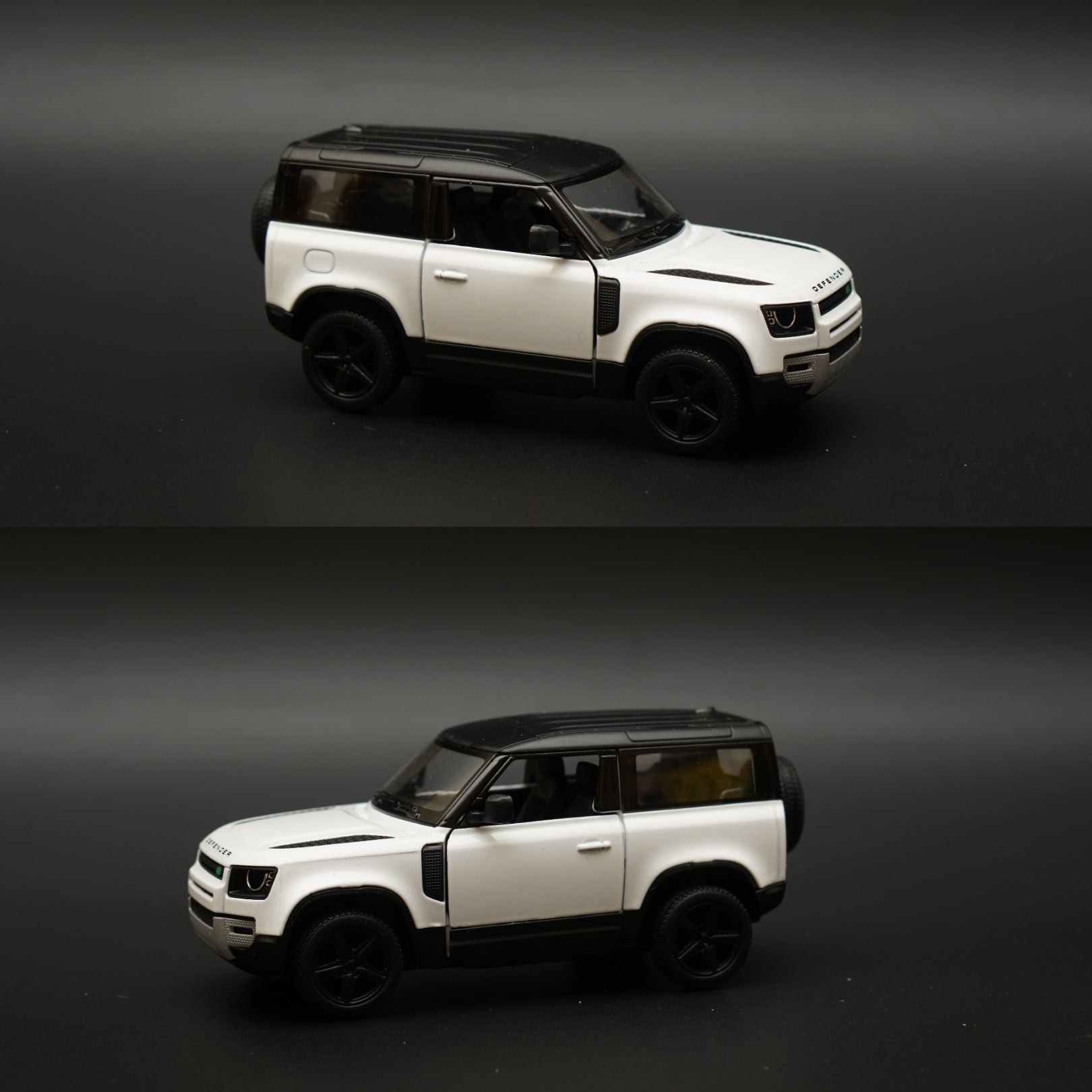 1:36 Kinsmart Land Rover Defender 90 White -  Kunju Vandi  