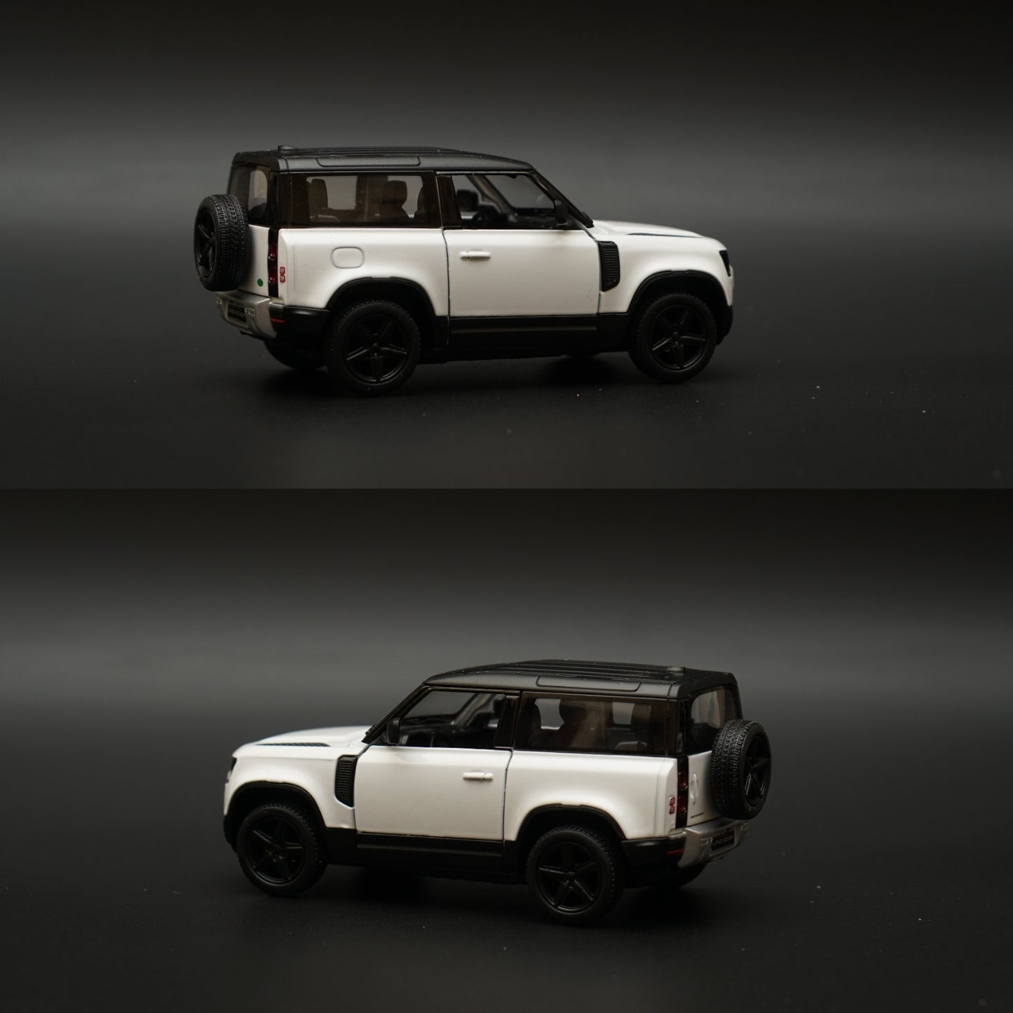 1:36 Kinsmart Land Rover Defender 90 White -  Kunju Vandi  