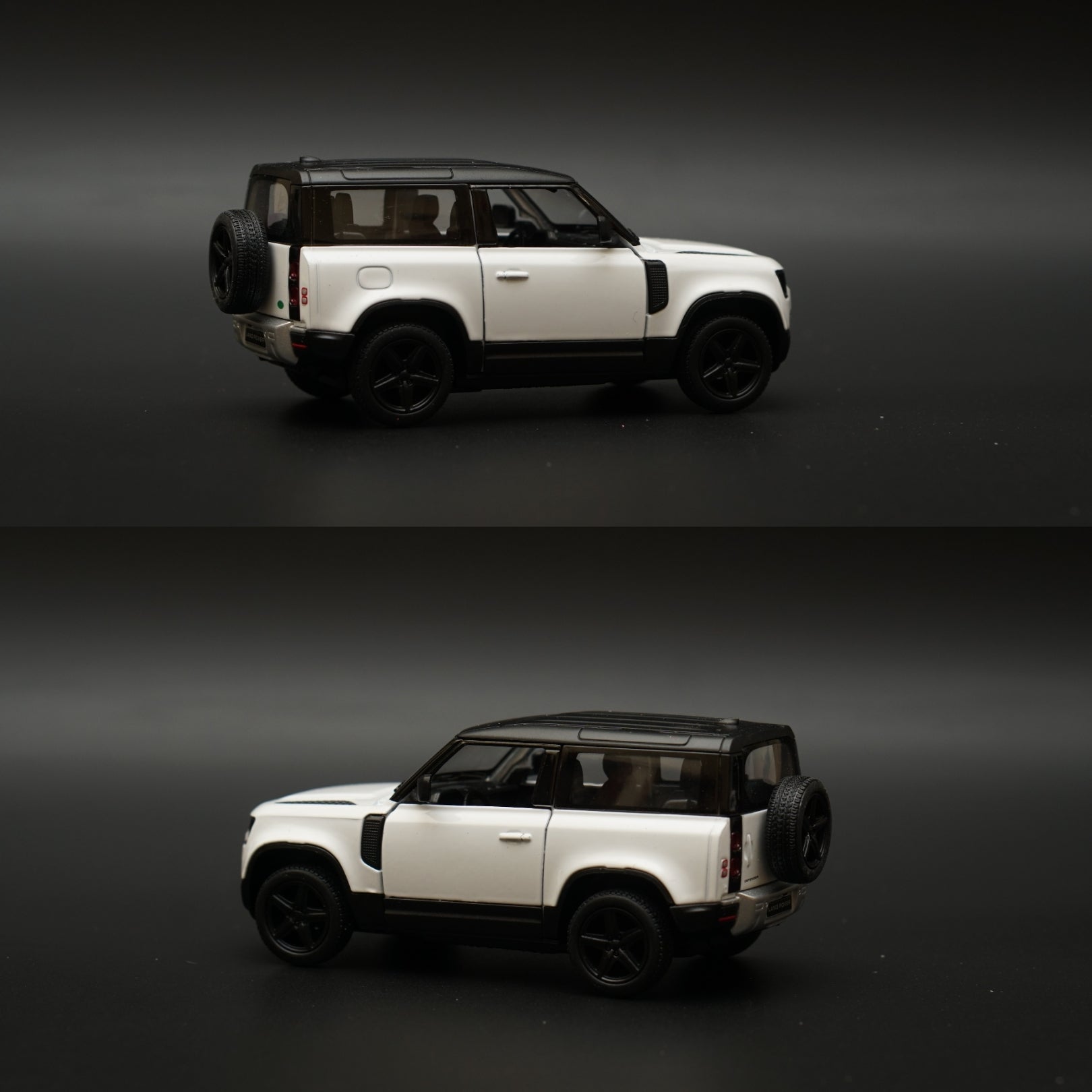 1:36 Kinsmart Land Rover Defender 90 White -  Kunju Vandi  