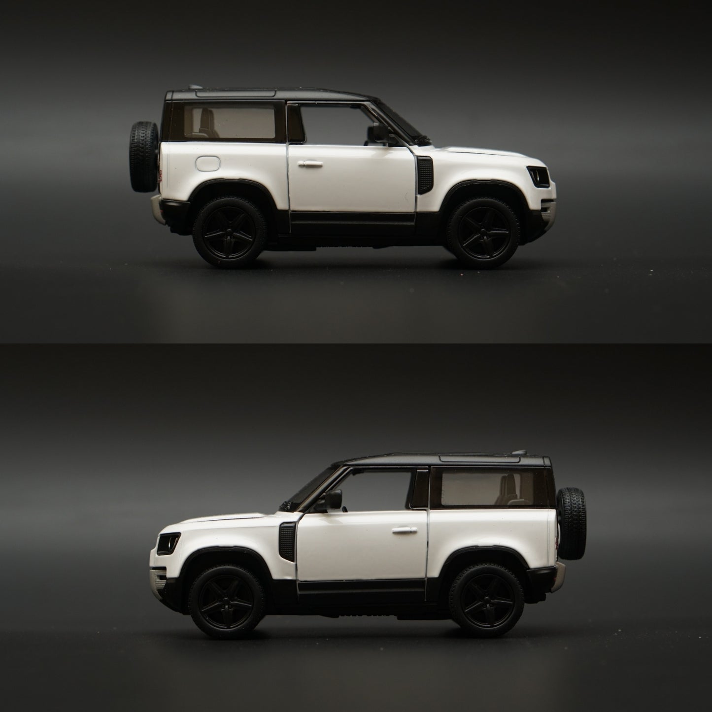 1:36 Kinsmart Land Rover Defender 90 White -  Kunju Vandi  