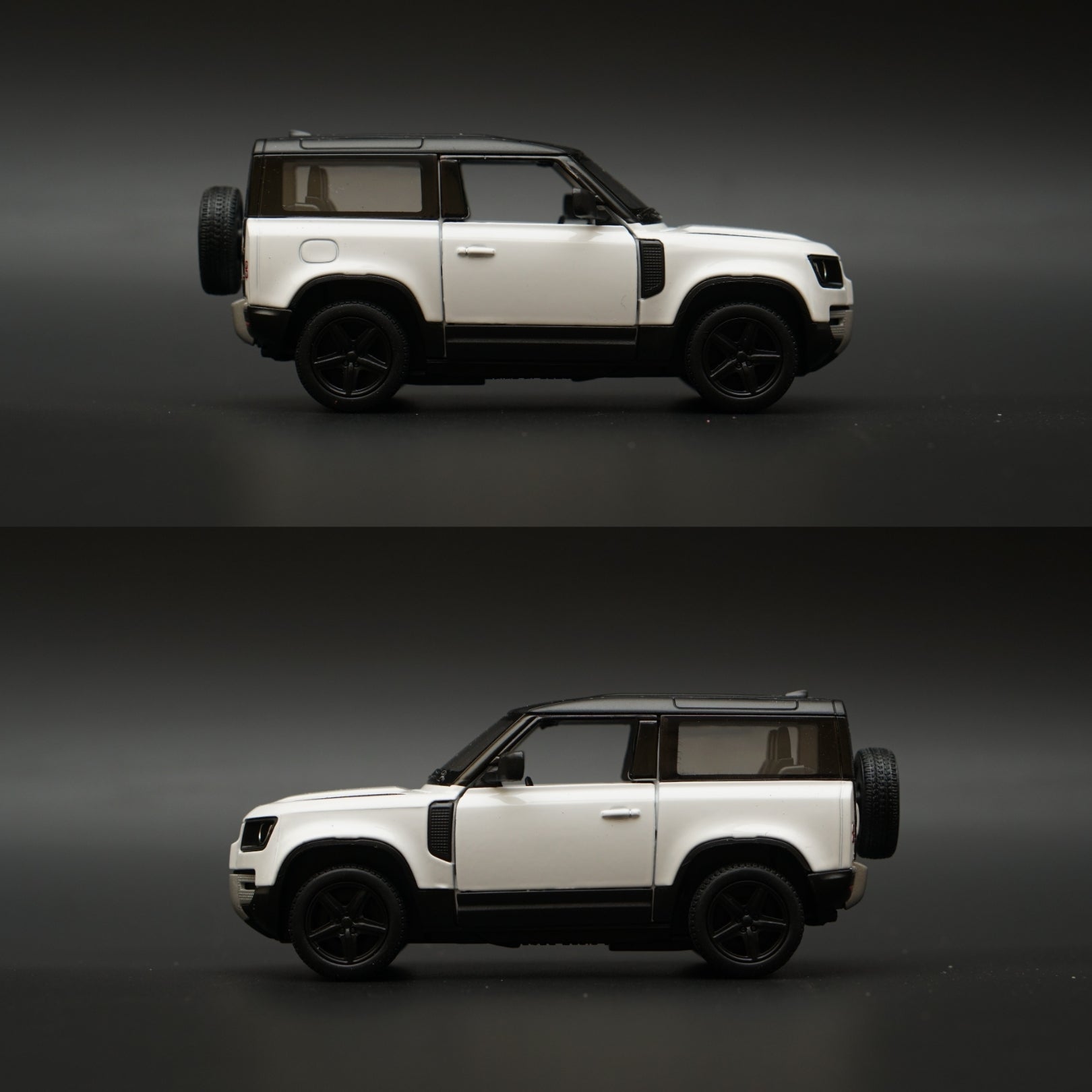 1:36 Kinsmart Land Rover Defender 90 White -  Kunju Vandi  