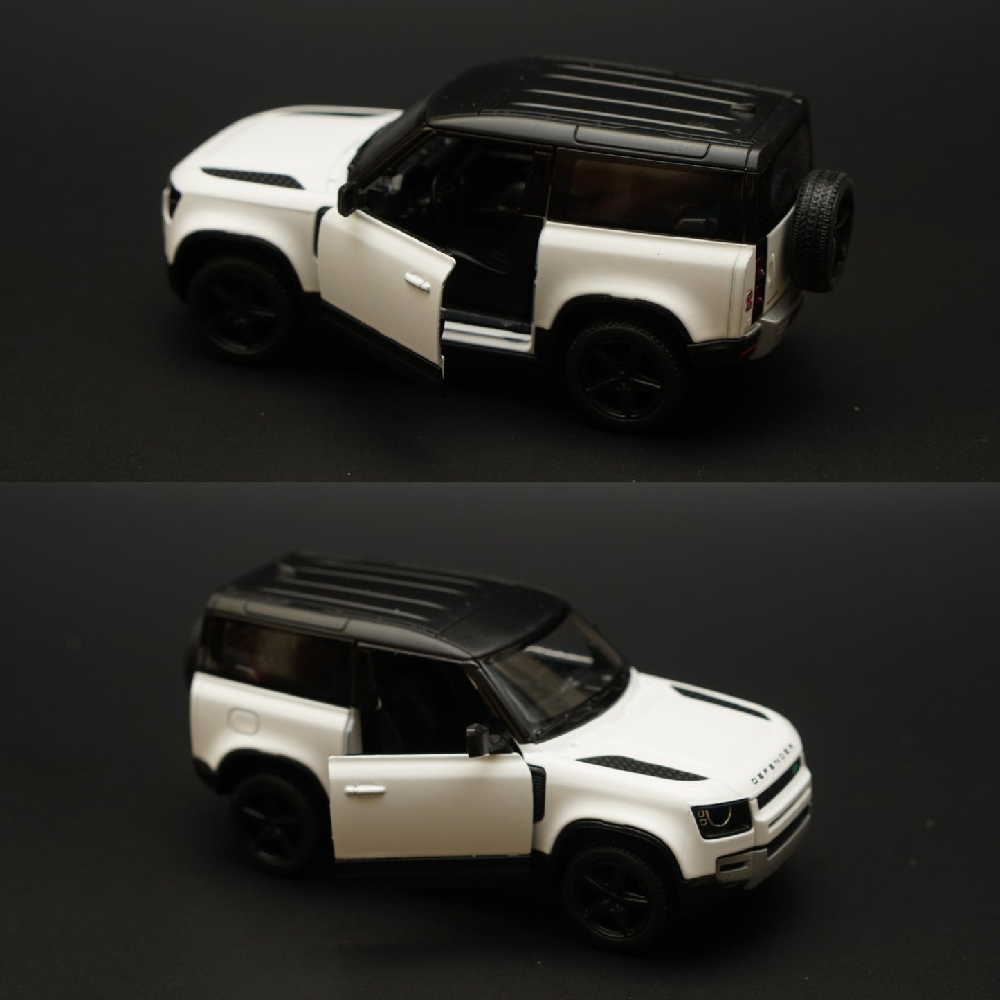 1:36 Kinsmart Land Rover Defender 90 White -  Kunju Vandi  