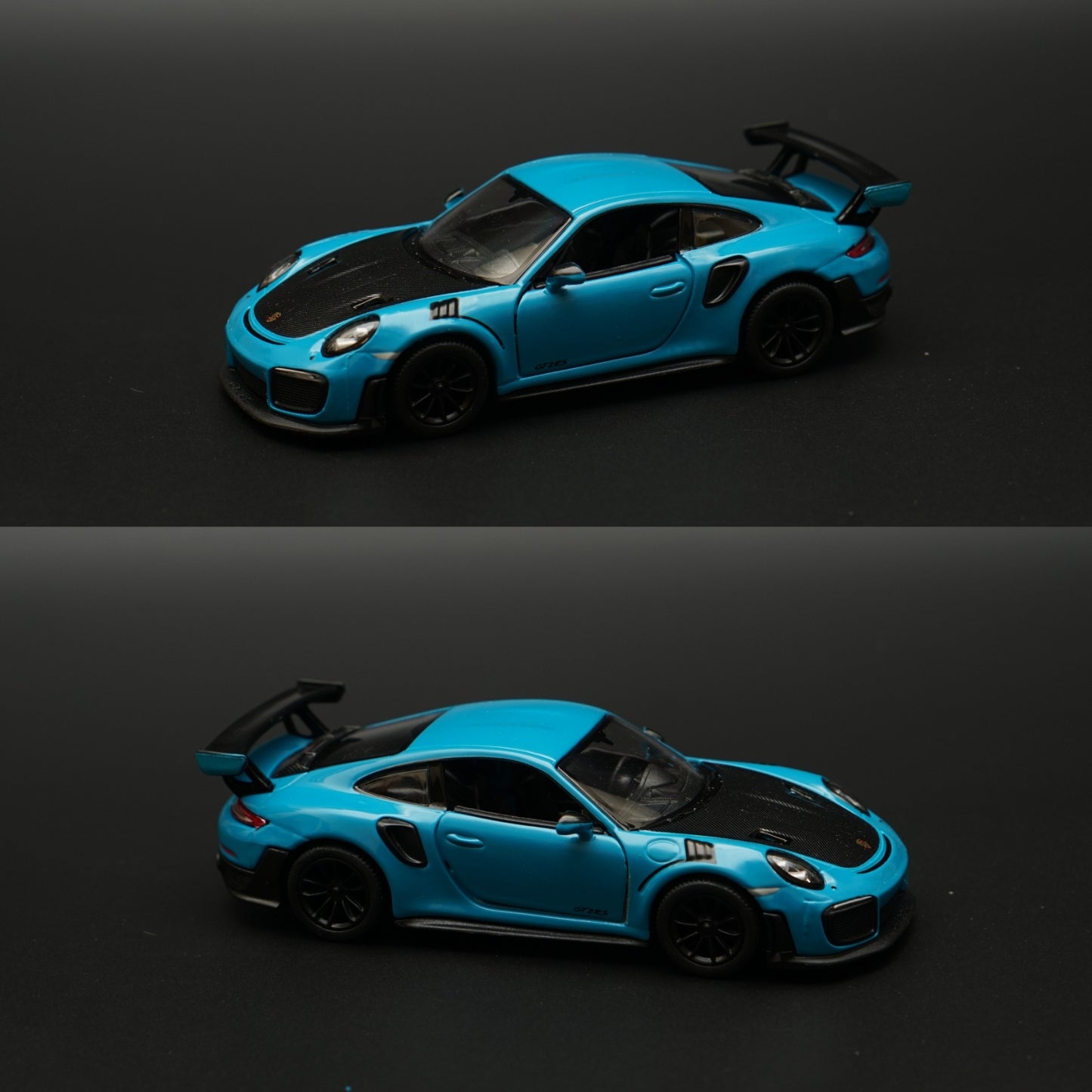 1:36 Kinsmart Porsche 911 GT2 RS Blue -  Kunju Vandi  