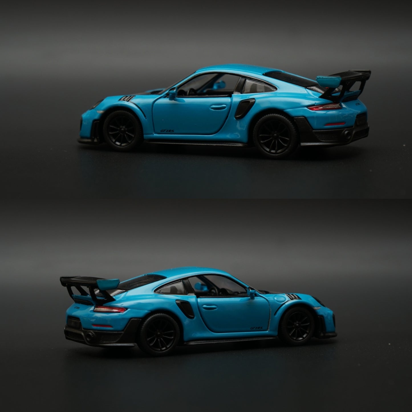 1:36 Kinsmart Porsche 911 GT2 RS Blue -  Kunju Vandi  
