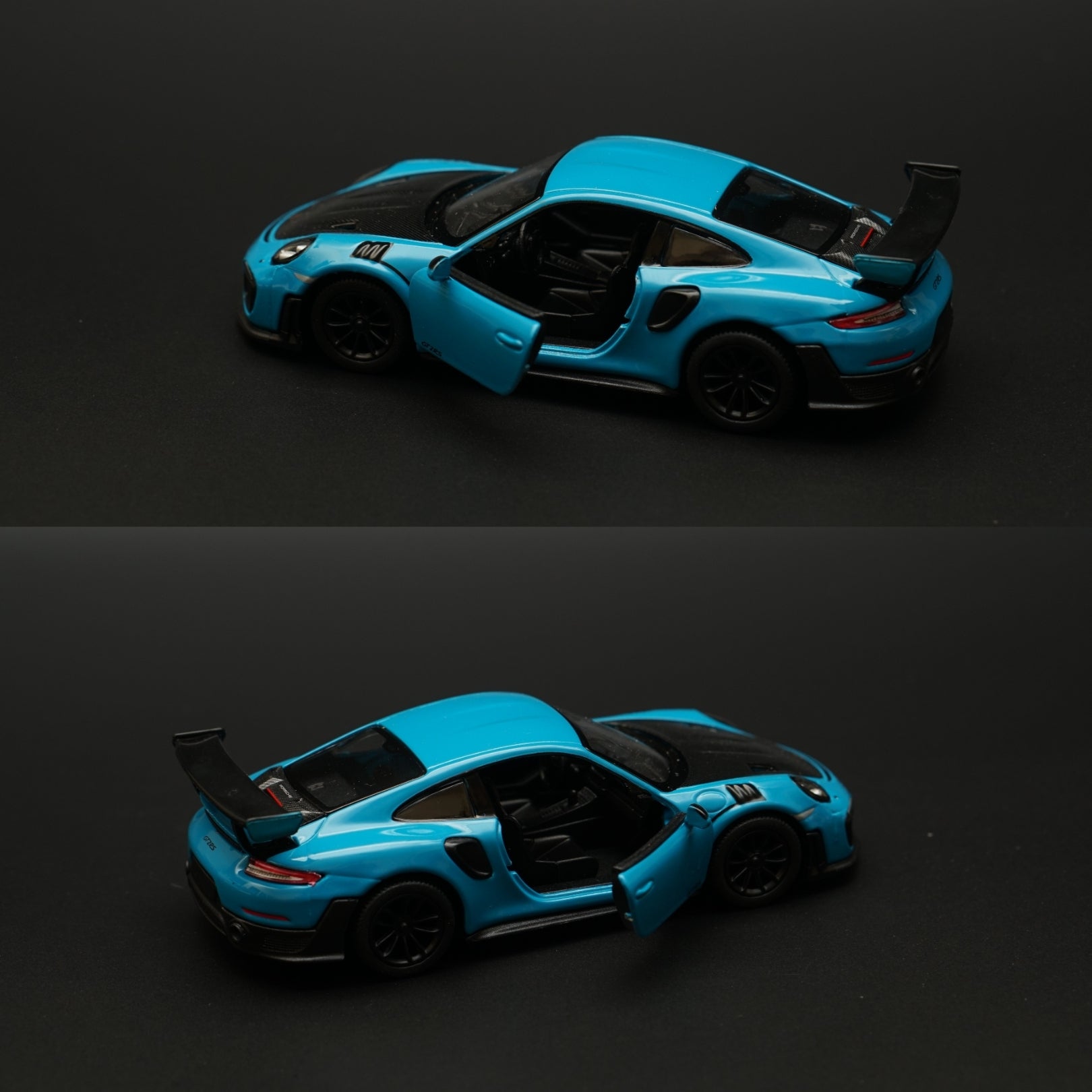 1:36 Kinsmart Porsche 911 GT2 RS Blue -  Kunju Vandi  