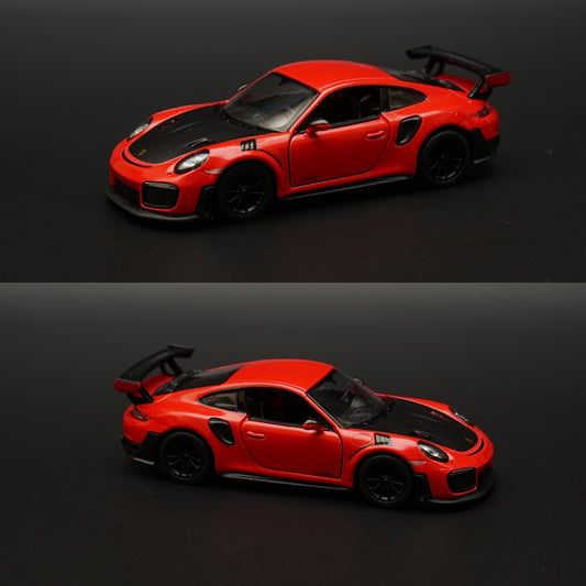 1:36 Kinsmart Porsche 911 GT2 RS Red -  Kunju Vandi  
