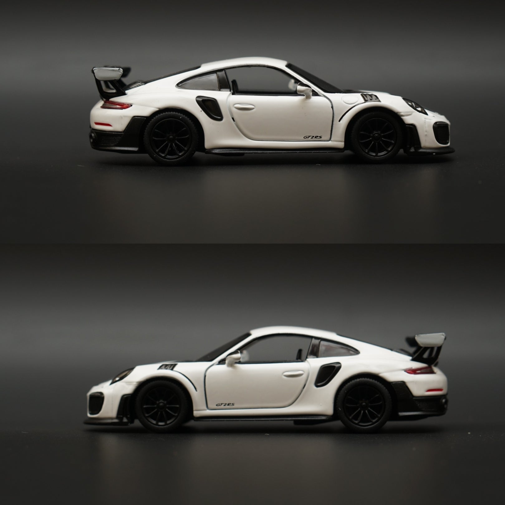 1:36 Kinsmart Porsche 911 GT2 RS White -  Kunju Vandi  