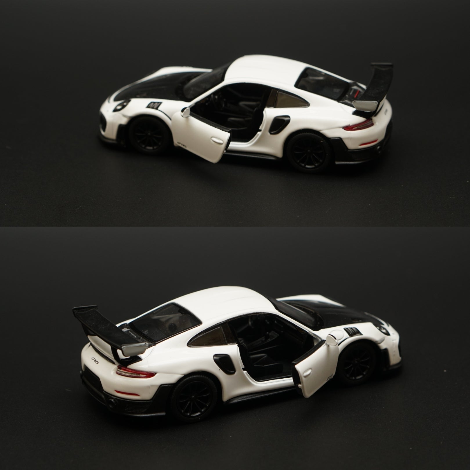 1:36 Kinsmart Porsche 911 GT2 RS White -  Kunju Vandi  