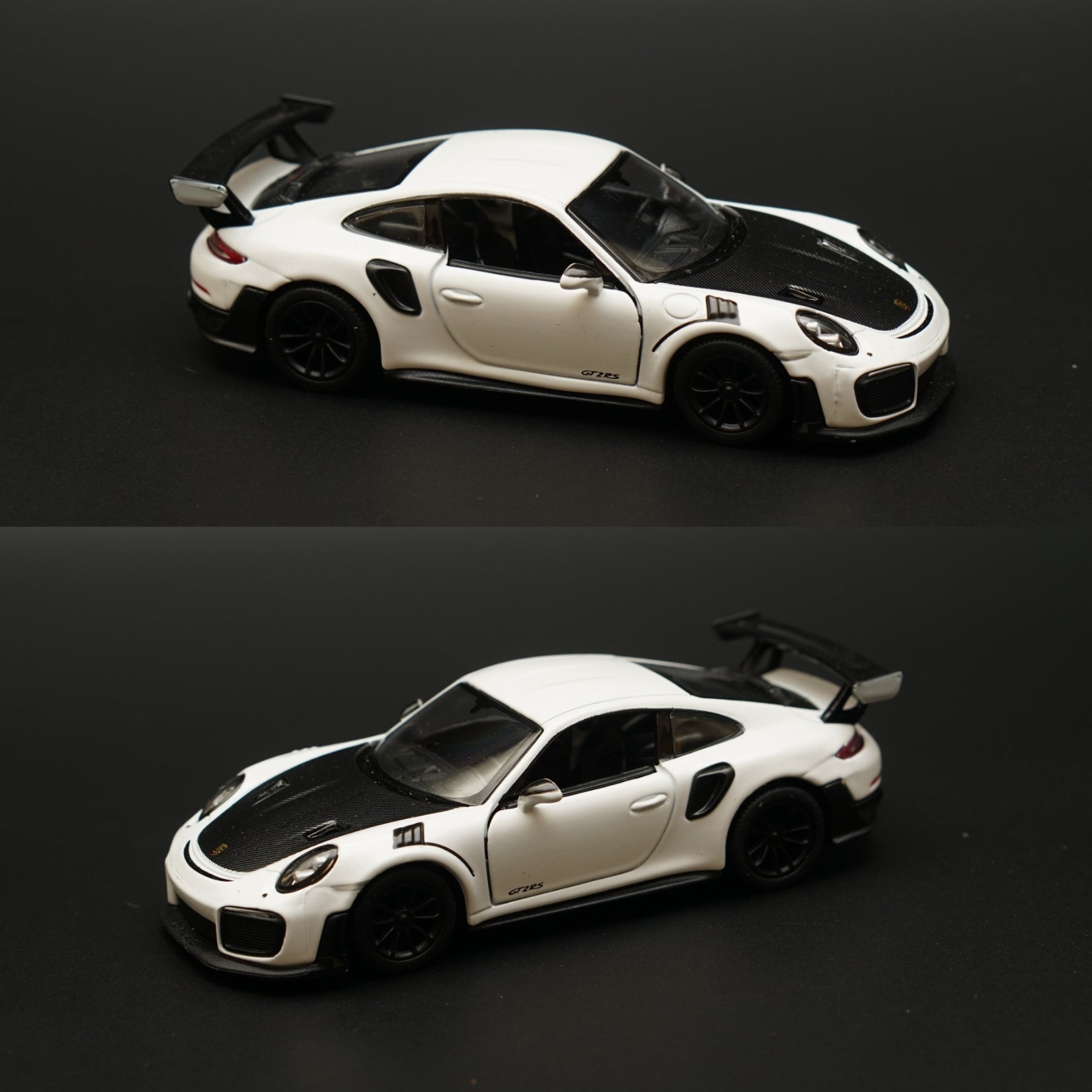 1:36 Kinsmart Porsche 911 GT2 RS White -  Kunju Vandi  