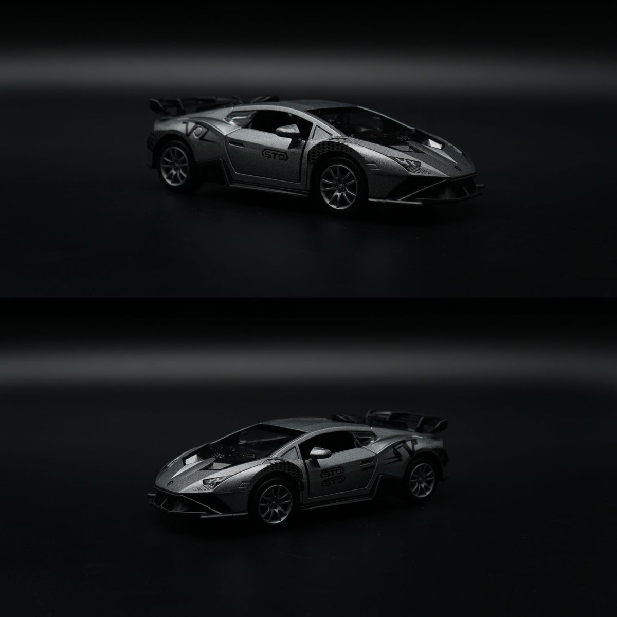 1:36 Lamborghini Diecast Supercar | Grey STO Livery | Collector's Model -  Kunju Vandi