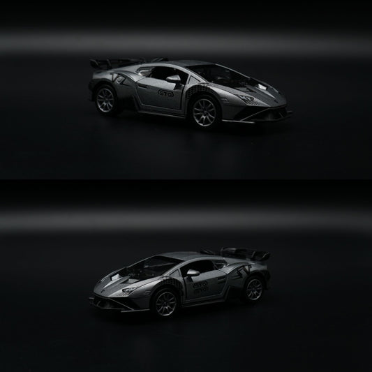 1:36 Lamborghini Diecast Supercar | Grey STO Livery | Collector's Model -  Kunju Vandi