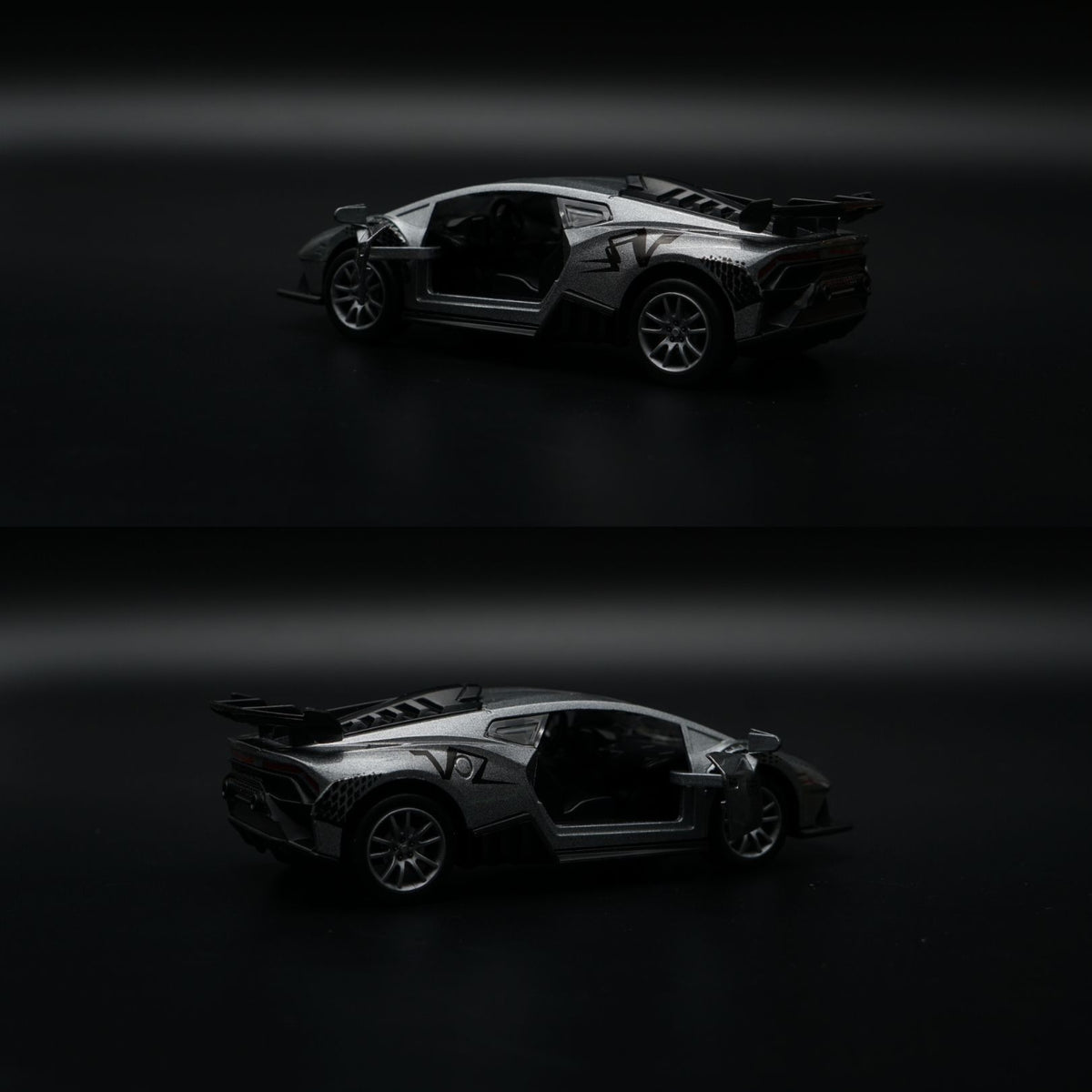 1:36 Lamborghini Diecast Supercar | Grey STO Livery | Collector's Model -  Kunju Vandi