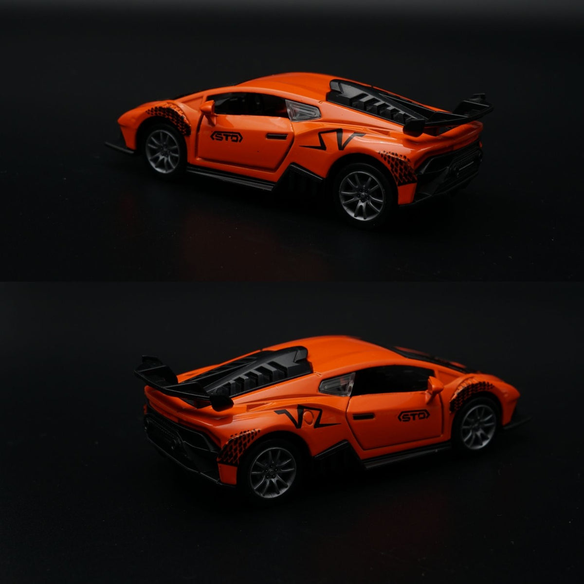 1:36 Lamborghini Diecast Supercar | Orange STO Livery | Collector's Model -  Kunju Vandi