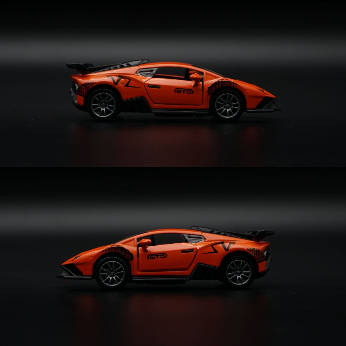 1:36 Lamborghini Diecast Supercar | Orange STO Livery | Collector's Model -  Kunju Vandi