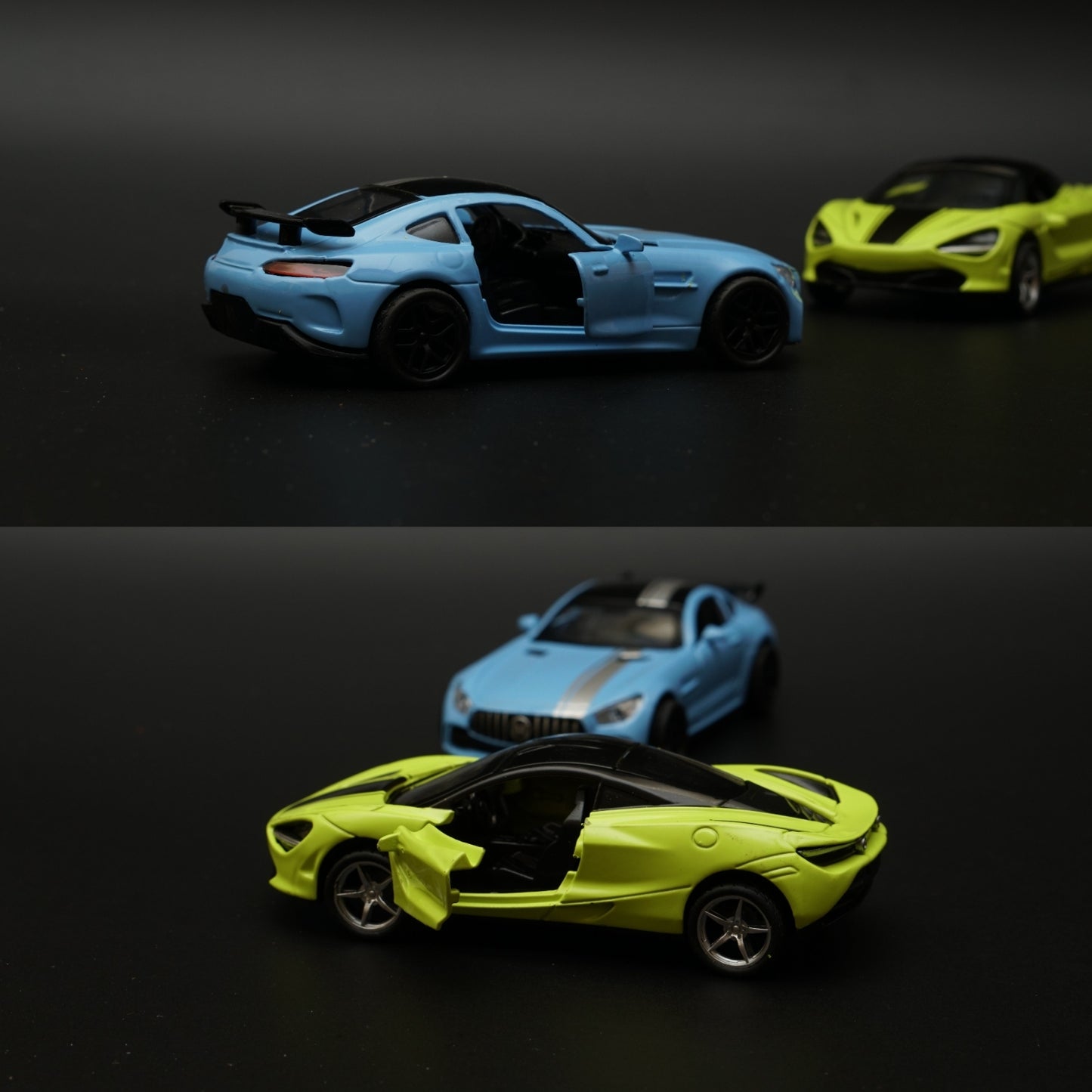 1:36 Mclaren, AmgGt Diecast Combo (Green,Blue) -  Kunju Vandi  