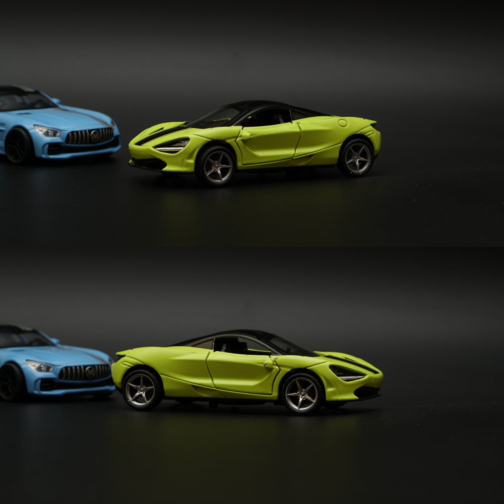 1:36 Mclaren, AmgGt Diecast Combo (Green,Blue) -  Kunju Vandi  