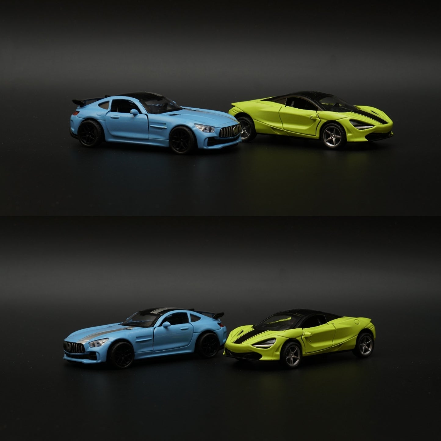 1:36 Mclaren, AmgGt Diecast Combo (Green,Blue) -  Kunju Vandi  