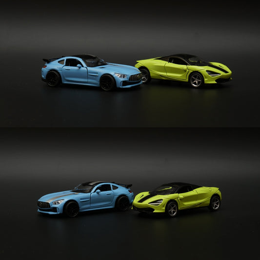 1:36 Mclaren, AmgGt Diecast Combo (Green,Blue) -  Kunju Vandi  
