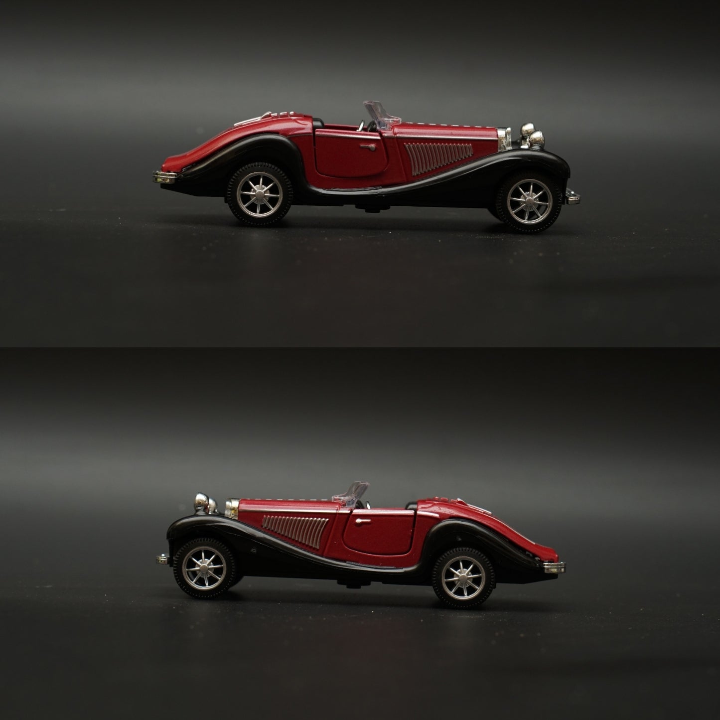 1:36 Mercedes-Benz 500K Vintage Car Brown (Open top) -  Kunju Vandi  