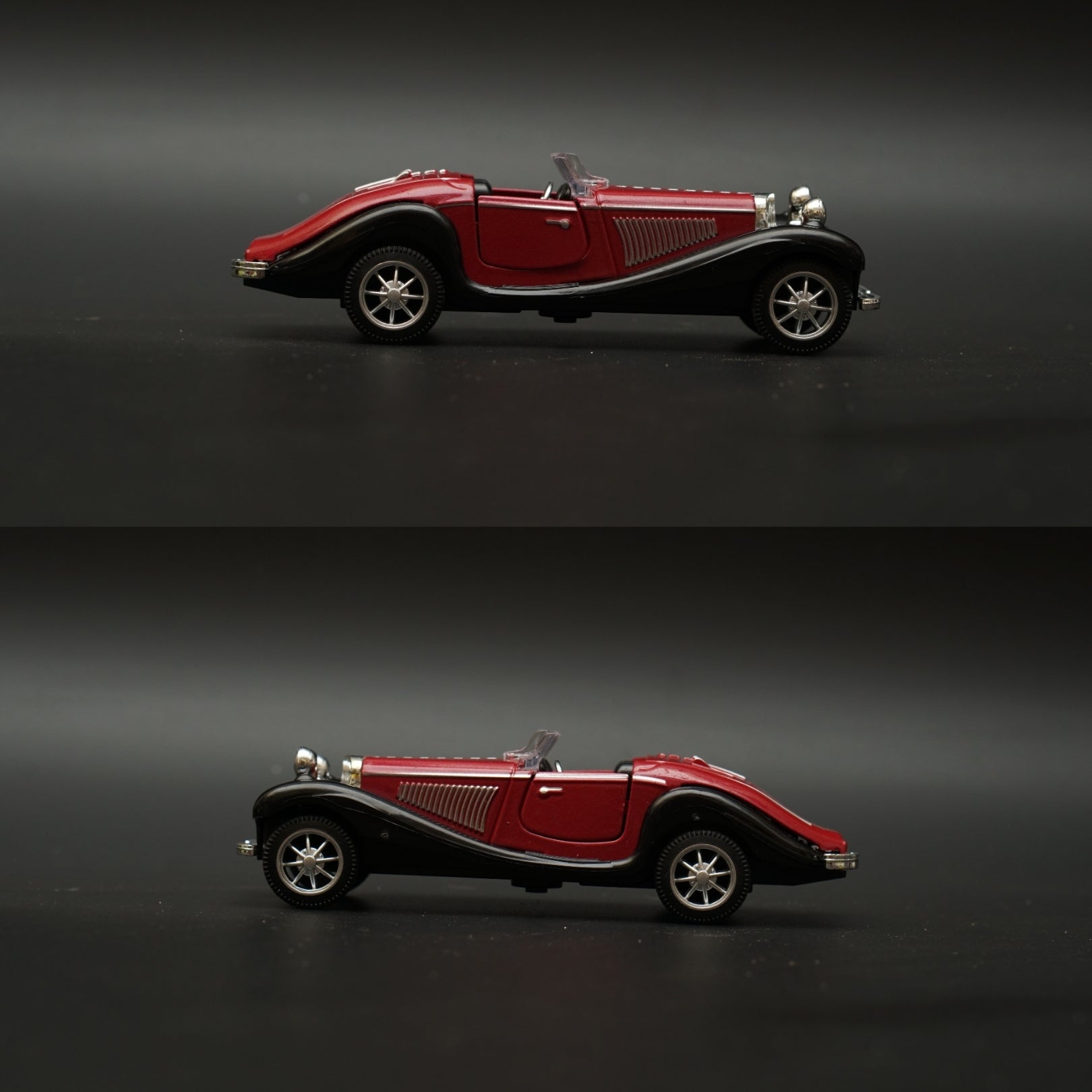 1:36 Mercedes-Benz 500K Vintage Car Brown (Open top) -  Kunju Vandi  