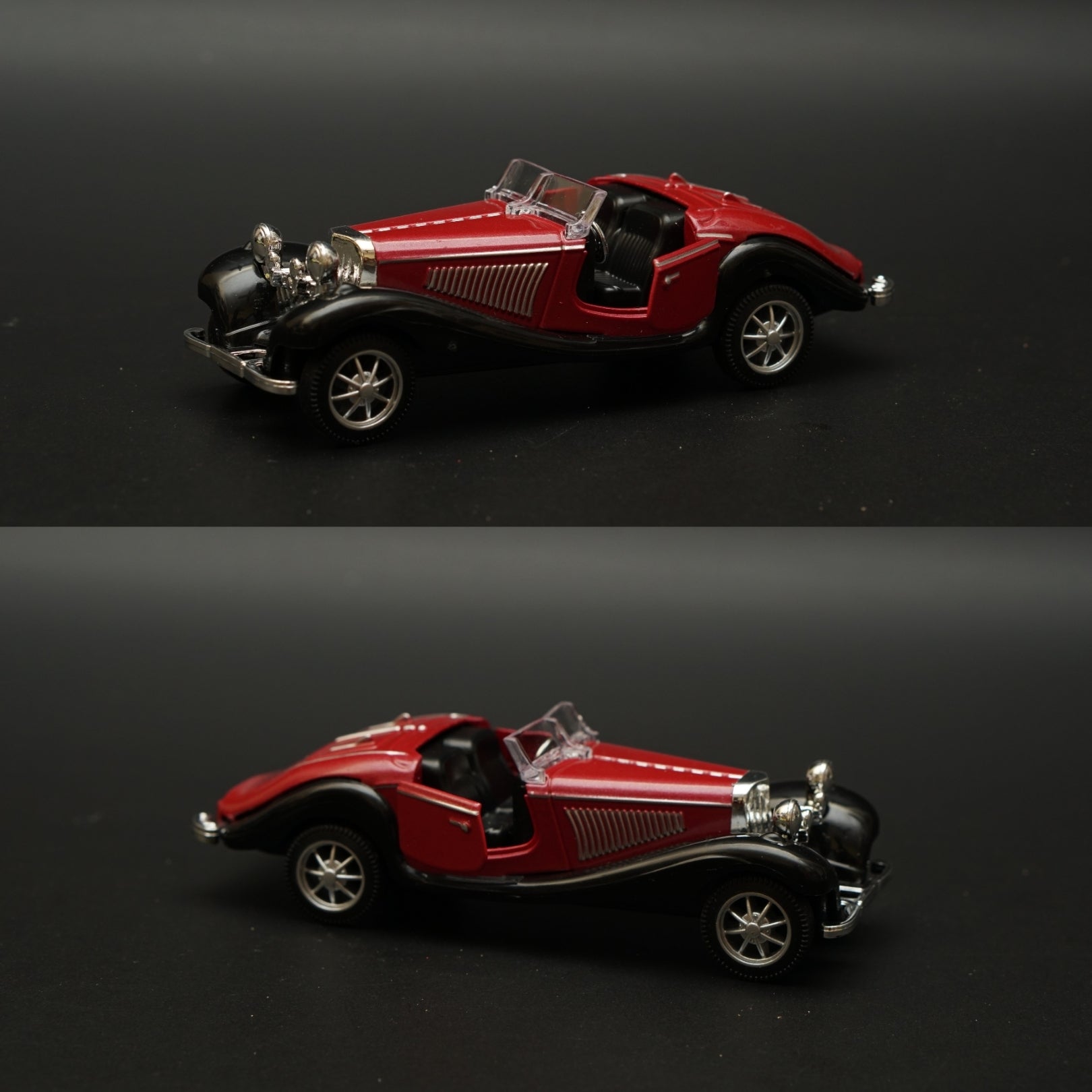 1:36 Mercedes-Benz 500K Vintage Car Brown (Open top) -  Kunju Vandi  