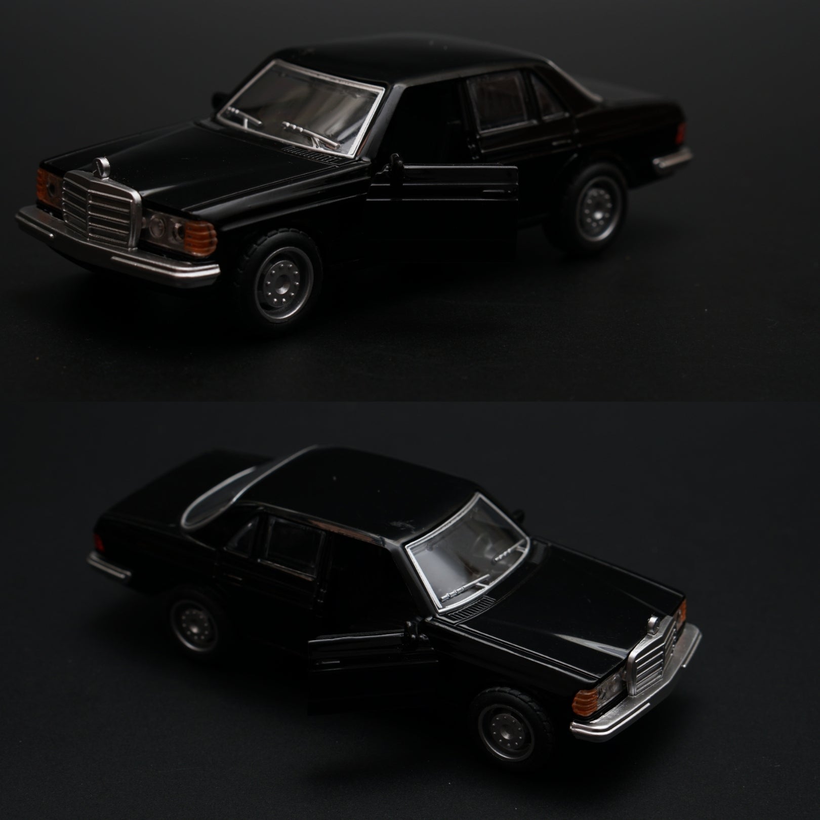 1:36 Mercedes Benz  W123 Metal Diecast Car (Black) -  Kunju Vandi  