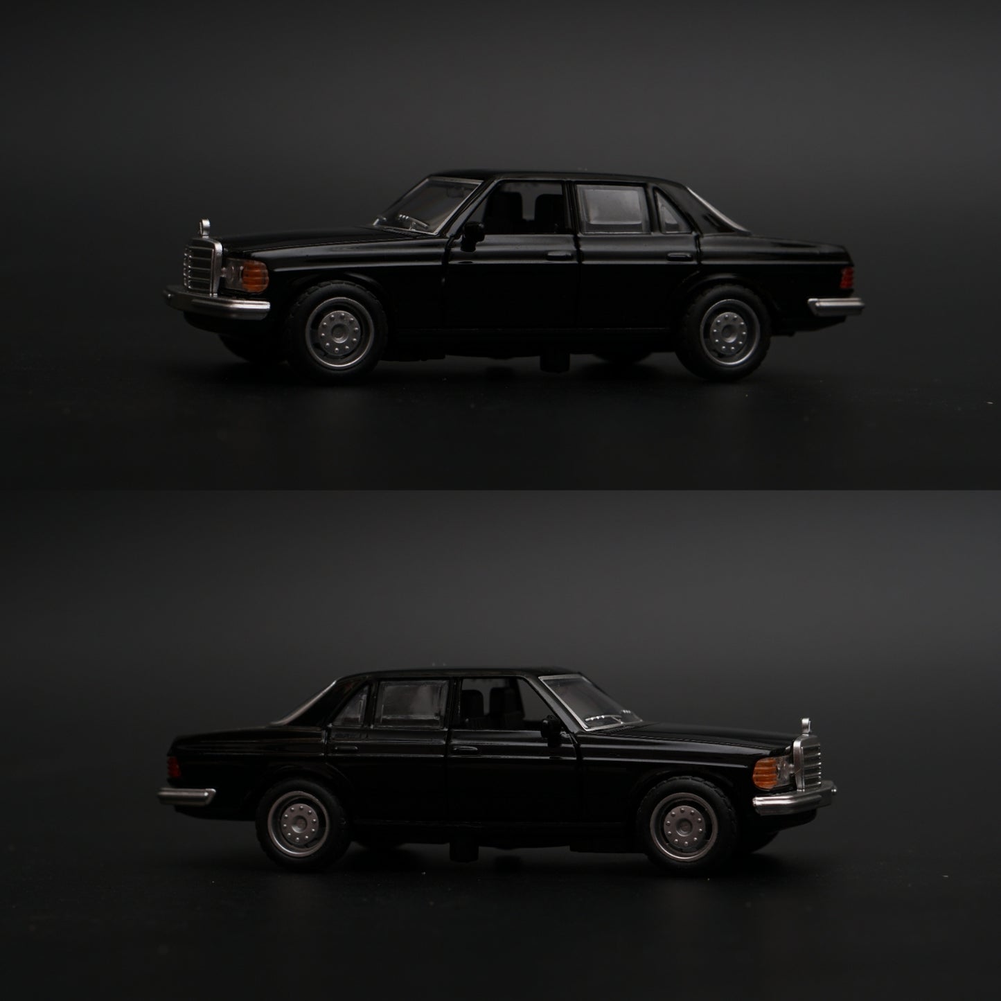 1:36 Mercedes Benz  W123 Metal Diecast Car (Black) -  Kunju Vandi  