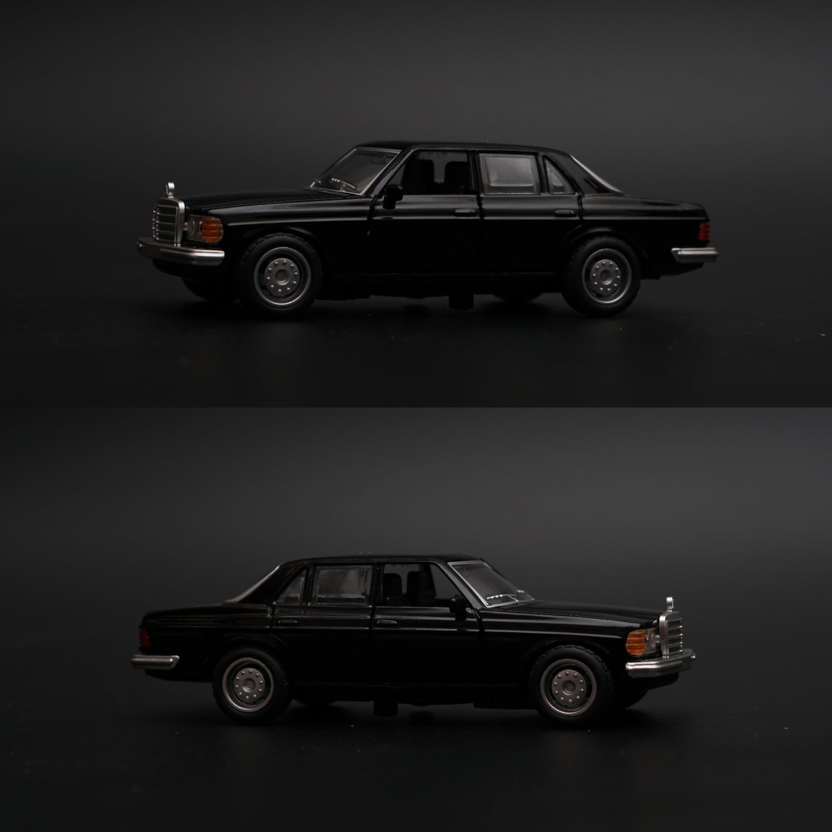 1:36 Mercedes Benz  W123 Metal Diecast Car (Black) -  Kunju Vandi  