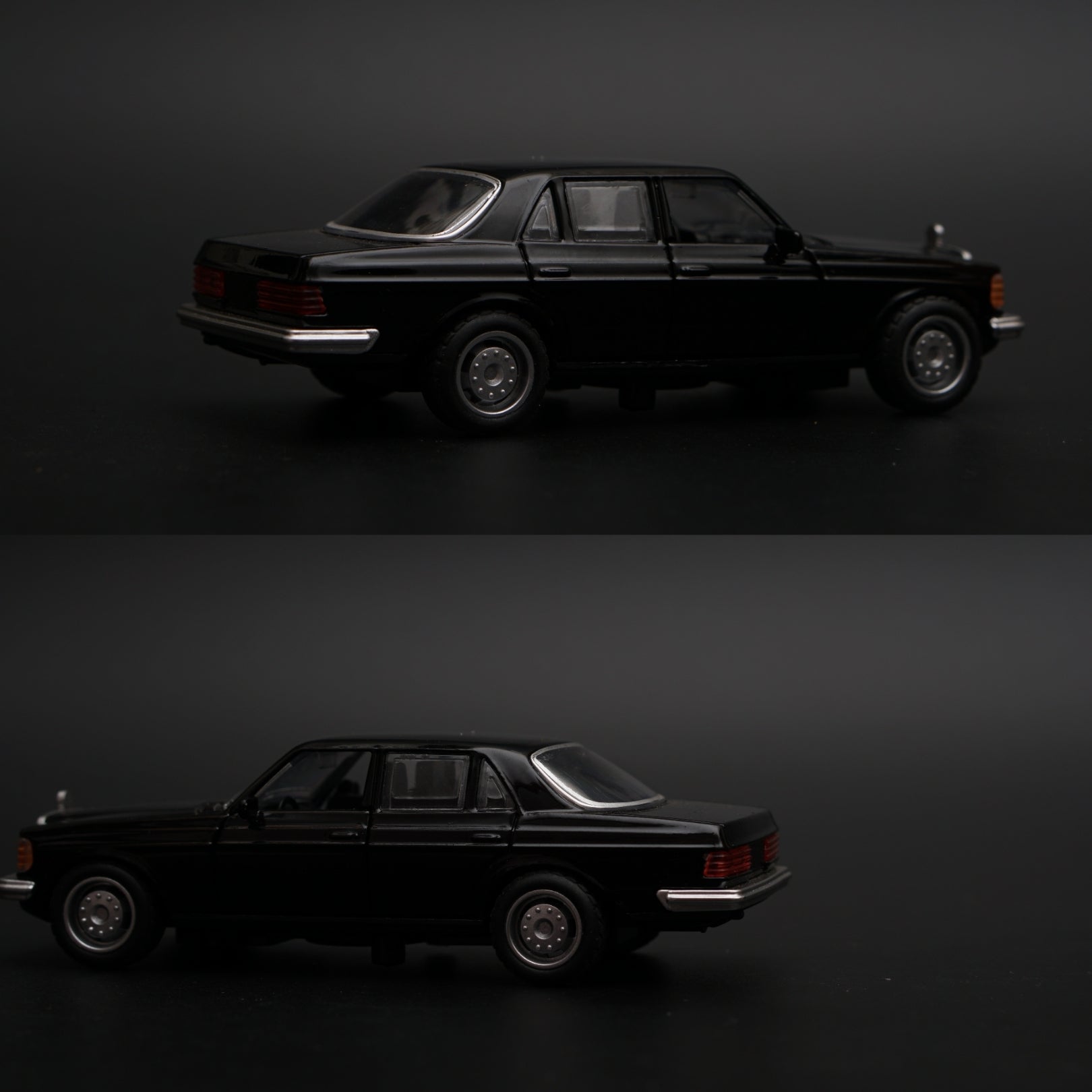 1:36 Mercedes Benz  W123 Metal Diecast Car (Black) -  Kunju Vandi  