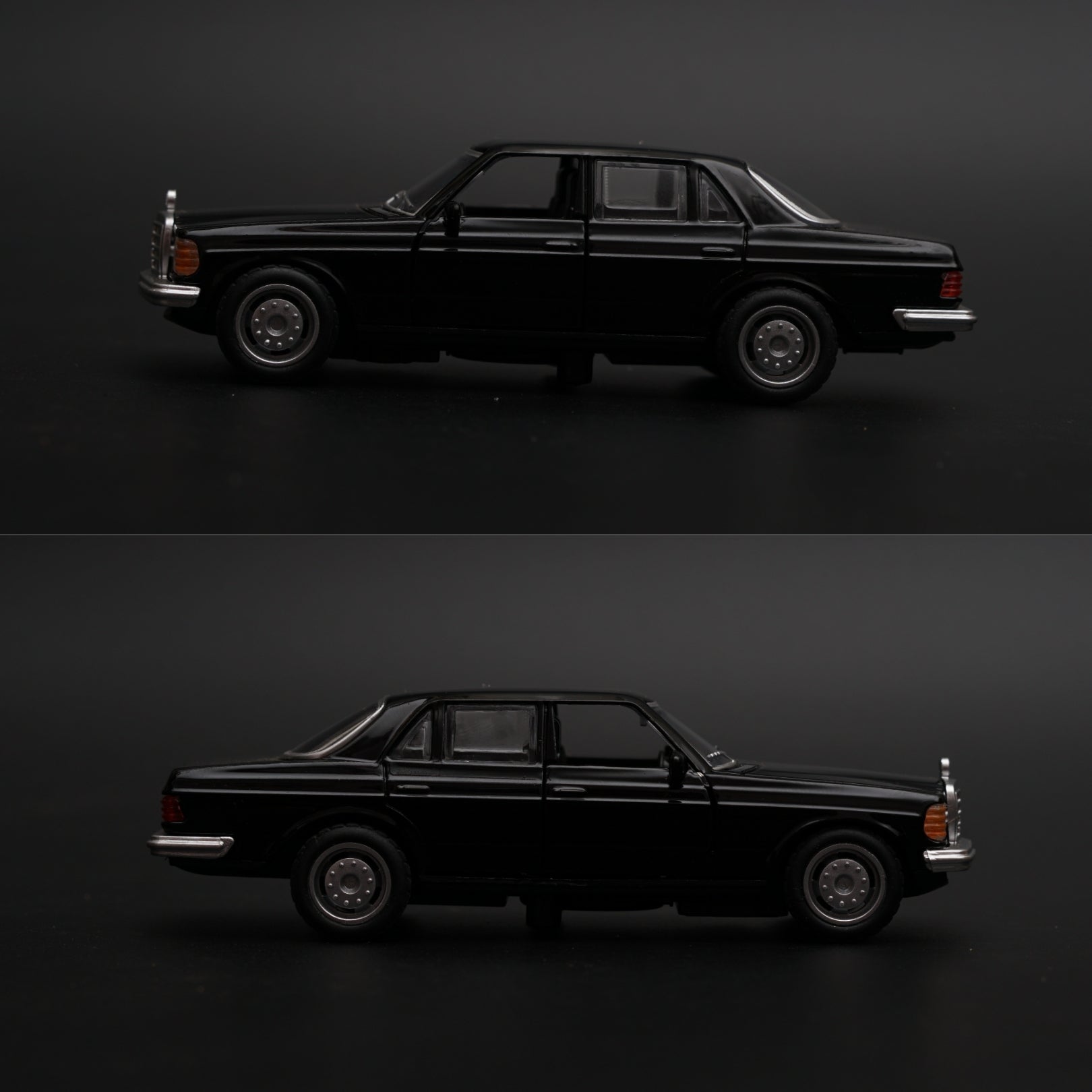 1:36 Mercedes Benz  W123 Metal Diecast Car (Black) -  Kunju Vandi  