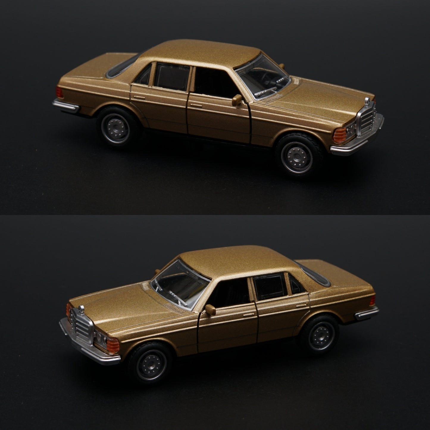 1:36 Mercedes Benz  W123 Metal Diecast Car (Gold) -  Kunju Vandi  