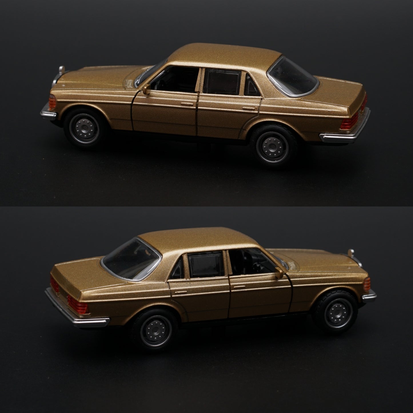 1:36 Mercedes Benz  W123 Metal Diecast Car (Gold) -  Kunju Vandi  