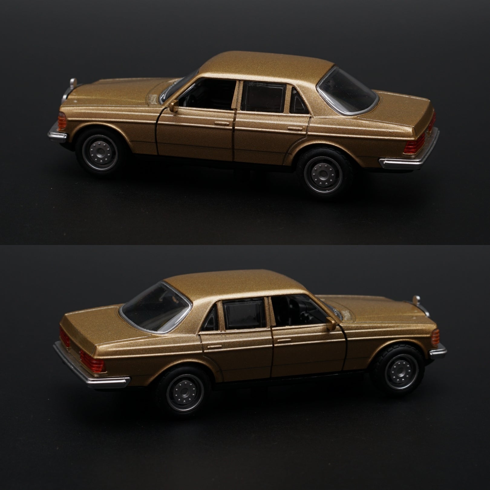 1:36 Mercedes Benz  W123 Metal Diecast Car (Gold) -  Kunju Vandi  