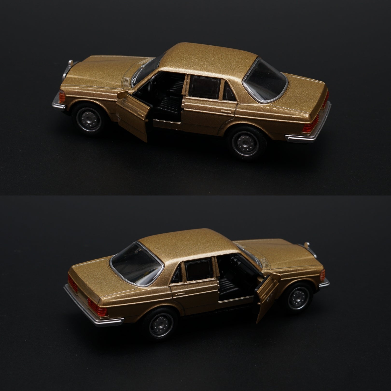 1:36 Mercedes Benz  W123 Metal Diecast Car (Gold) -  Kunju Vandi  