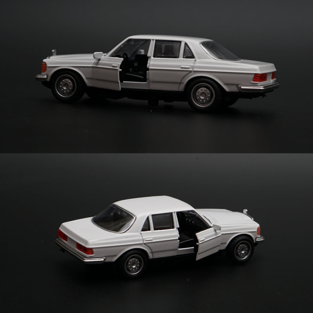 1:36 Mercedes Benz  W123 Metal Diecast Car (White) -  Kunju Vandi  