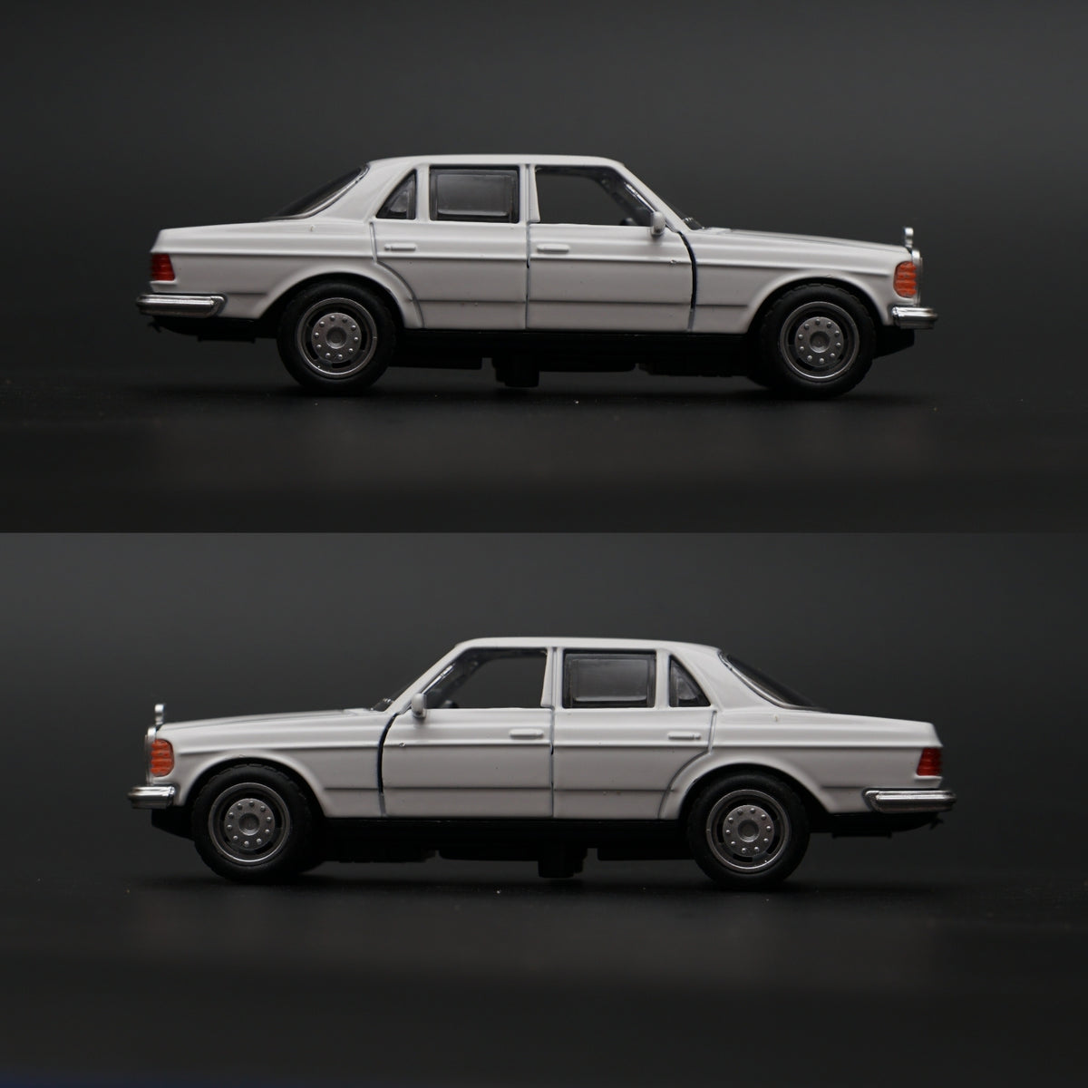 1:36 Mercedes Benz  W123 Metal Diecast Car (White) -  Kunju Vandi  