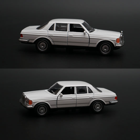1:36 Mercedes Benz  W123 Metal Diecast Car (White) -  Kunju Vandi  