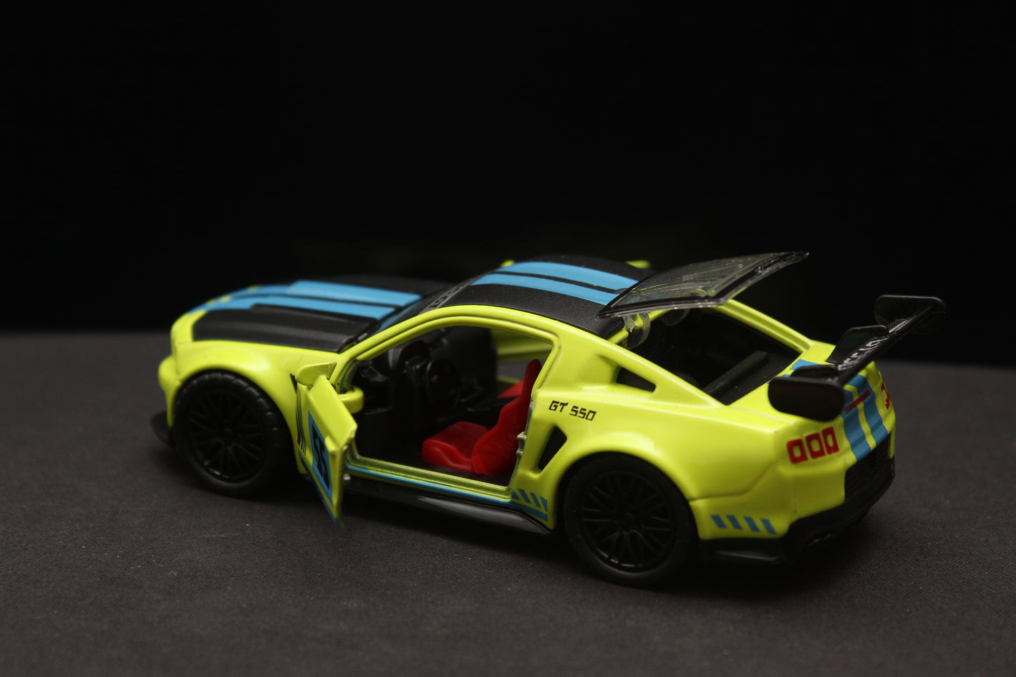 1:36 Mustang (Blue livery) Diecast -  Kunju Vandi  