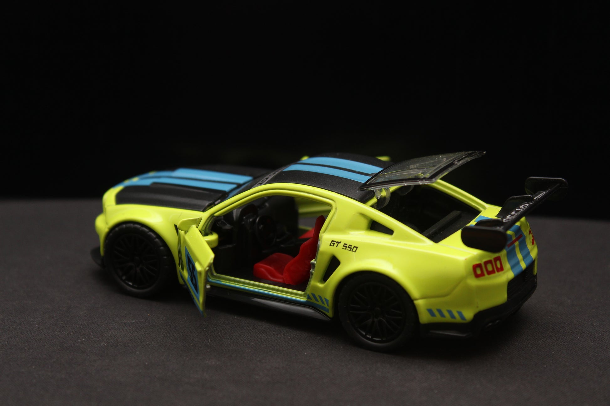 1:36 Mustang (Blue livery) Diecast -  Kunju Vandi  