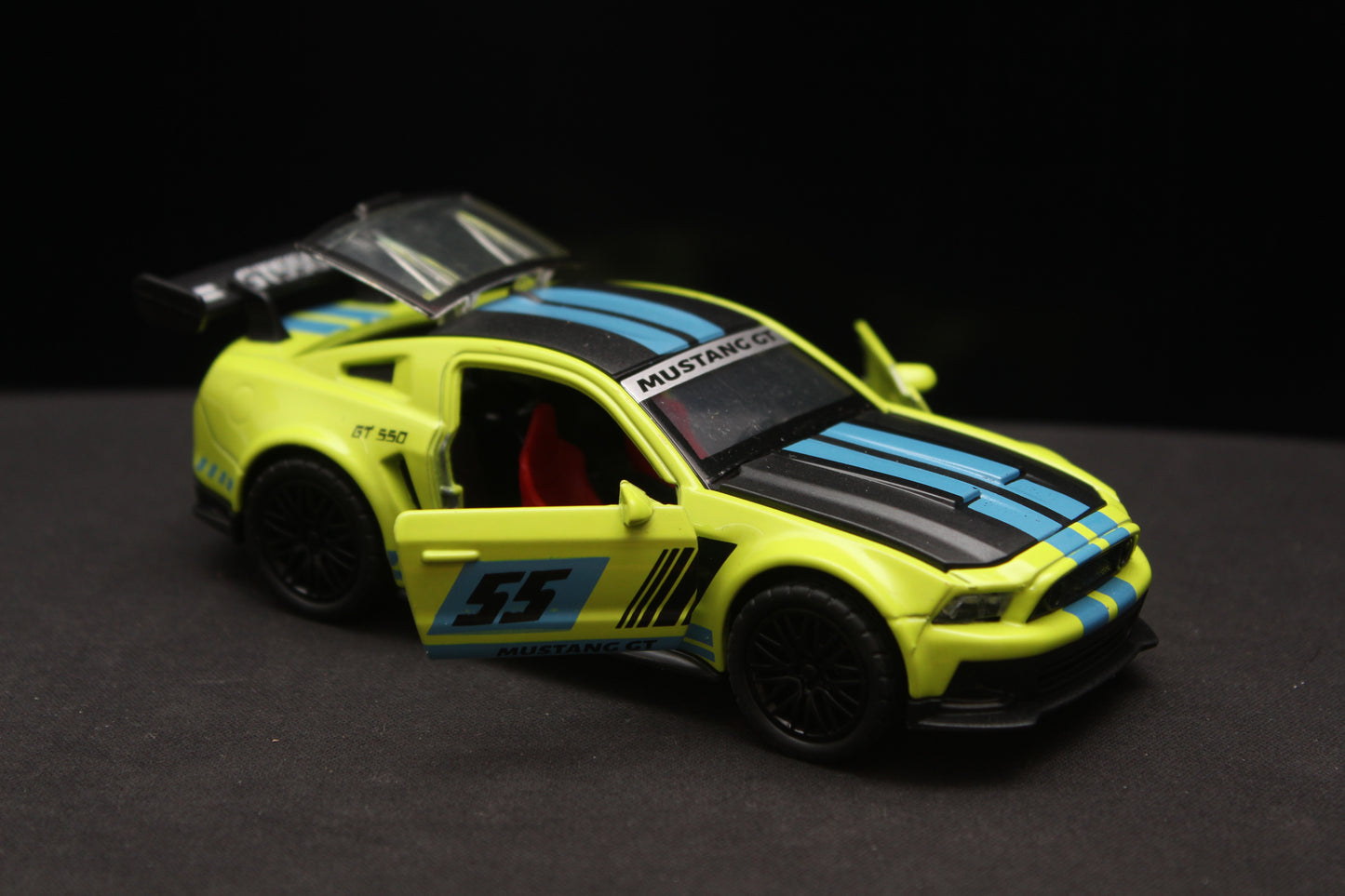 1:36 Mustang (Blue livery) Diecast -  Kunju Vandi  