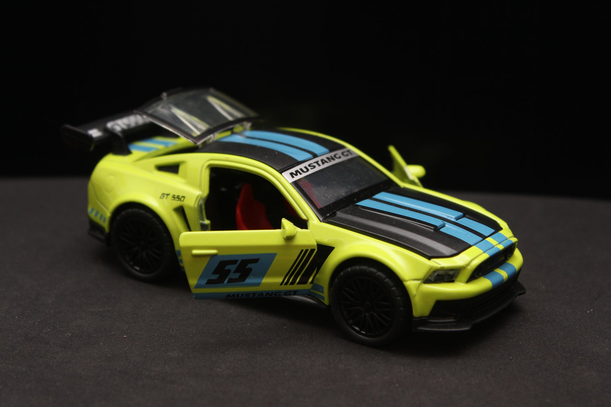 1:36 Mustang (Blue livery) Diecast -  Kunju Vandi  