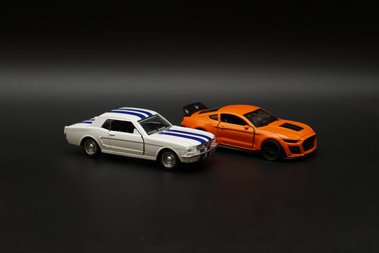 1:36 Mustang Combo (White-Orange) -  Kunju Vandi  