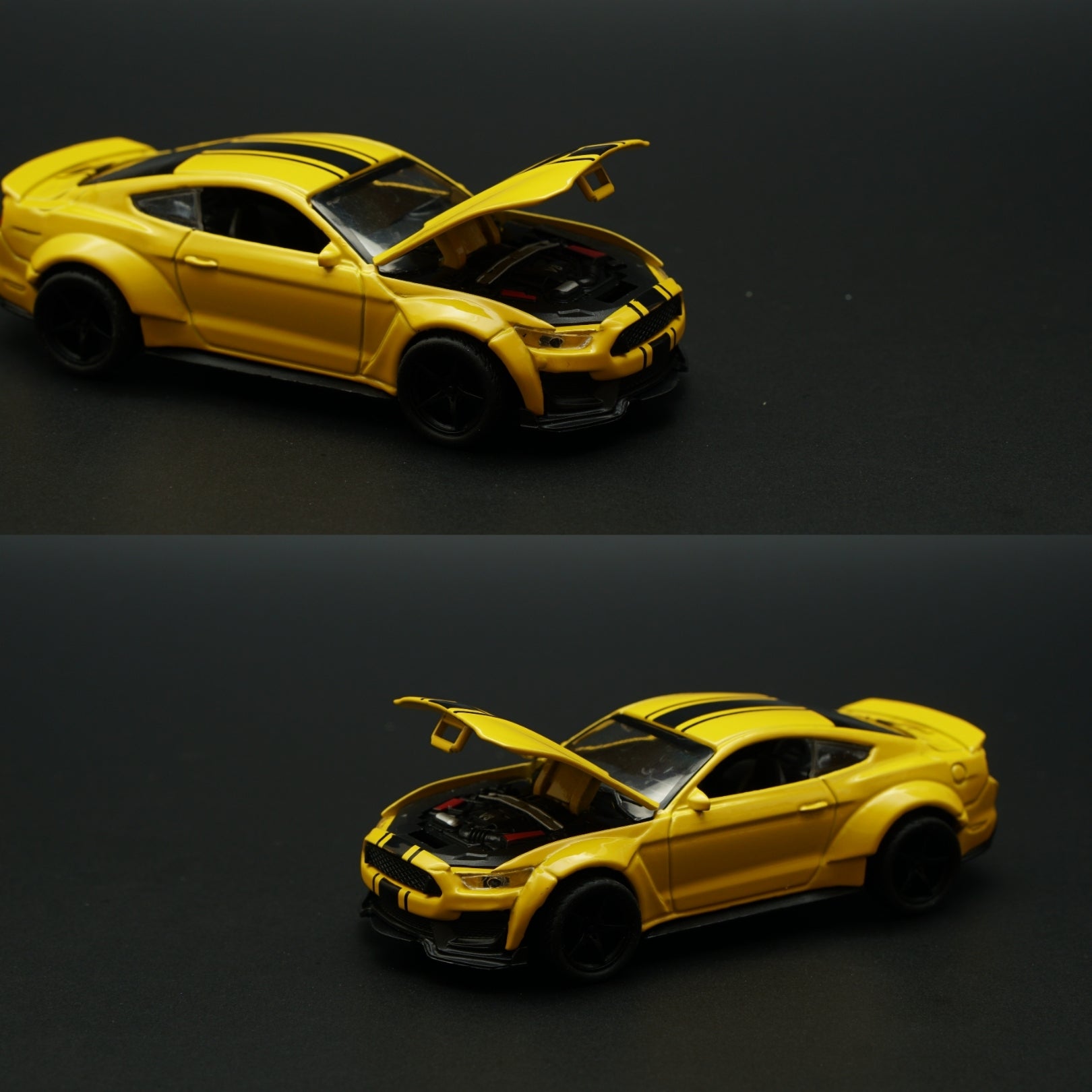 1:36 Mustang Diecast (Yellow) -  Kunju Vandi  