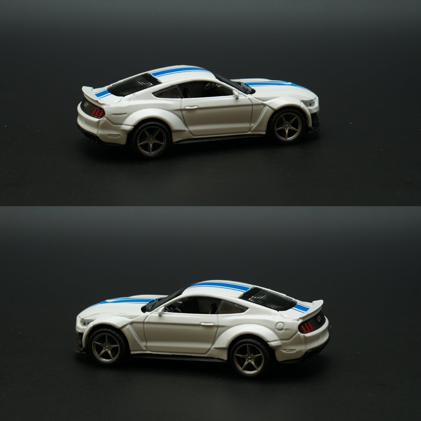1:36 Mustang Metal Body (White) -  Kunju Vandi  