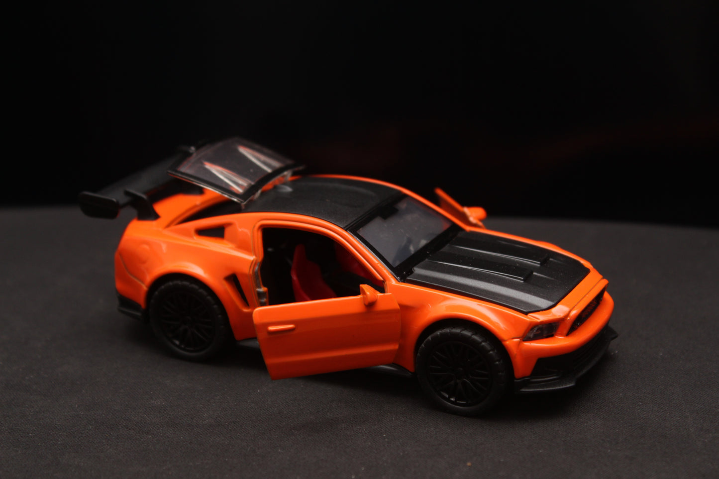 1:36 Mustang (Orange) Diecast -  Kunju Vandi  