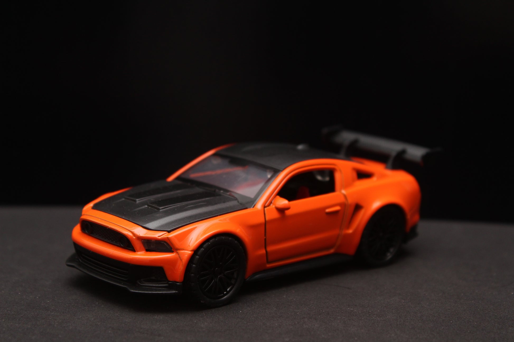 1:36 Mustang (Orange) Diecast -  Kunju Vandi  