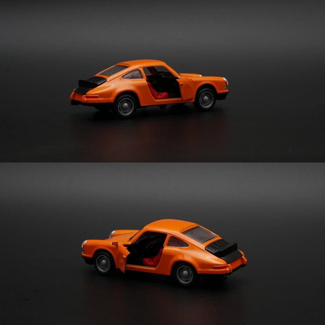 1:36 Porsche 911 With Lights Orange -  Kunju Vandi  