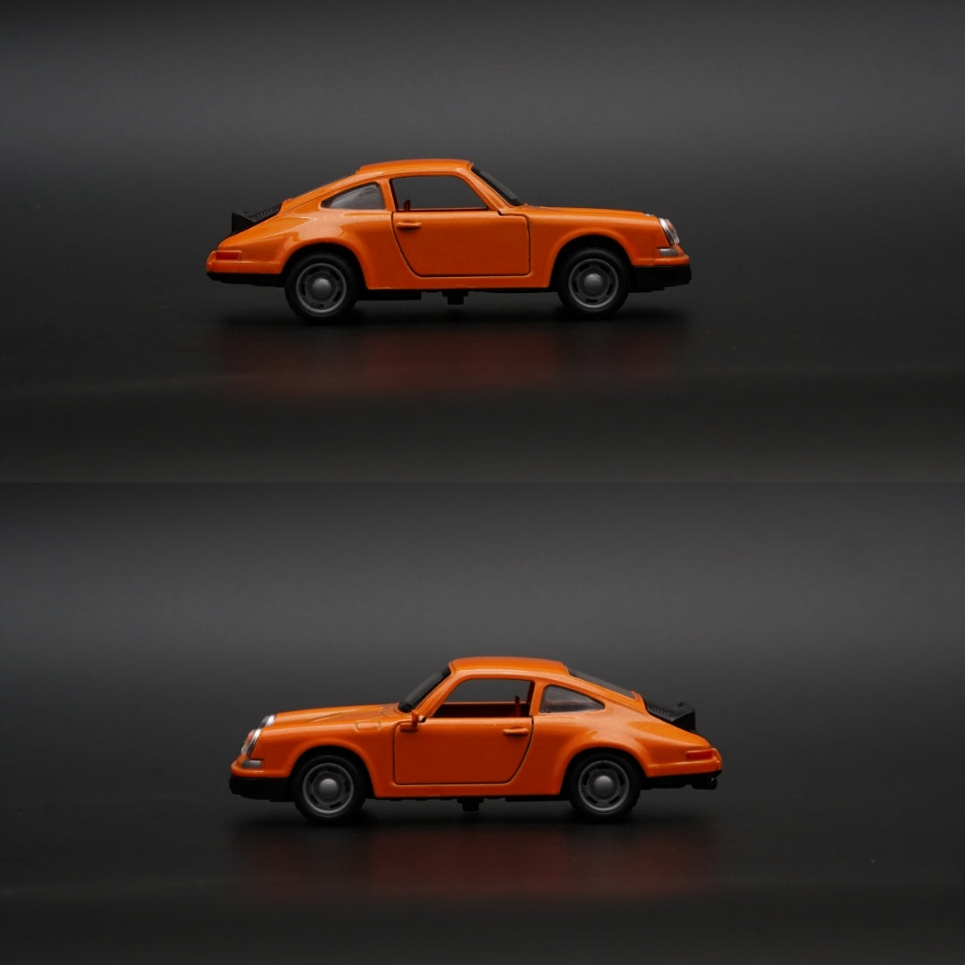 1:36 Porsche 911 With Lights Orange -  Kunju Vandi  
